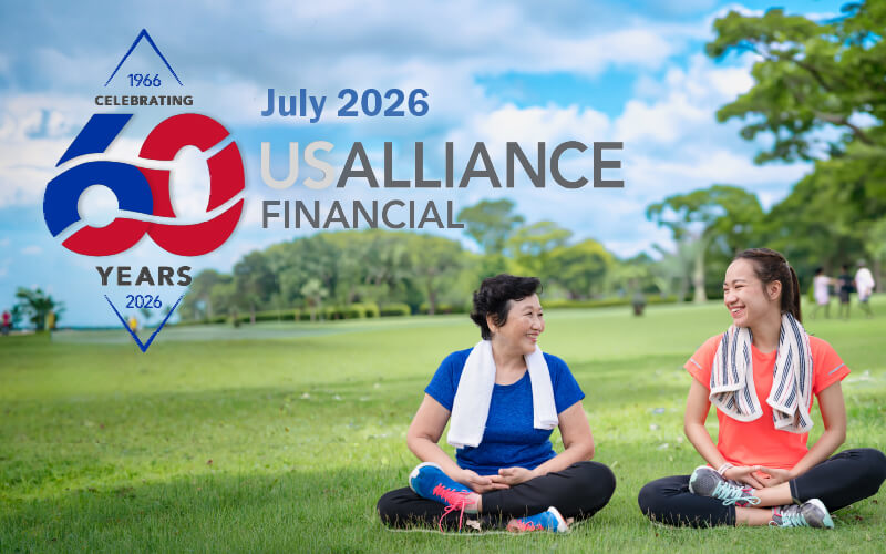 60th anniversary USALLIANCE logo, July 2026