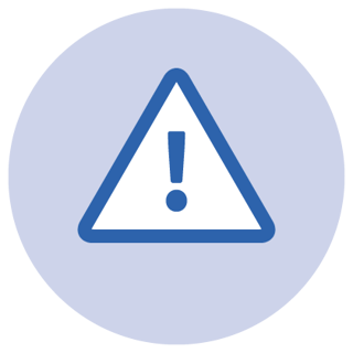 Alert icon.