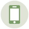 Mobile phone icon green