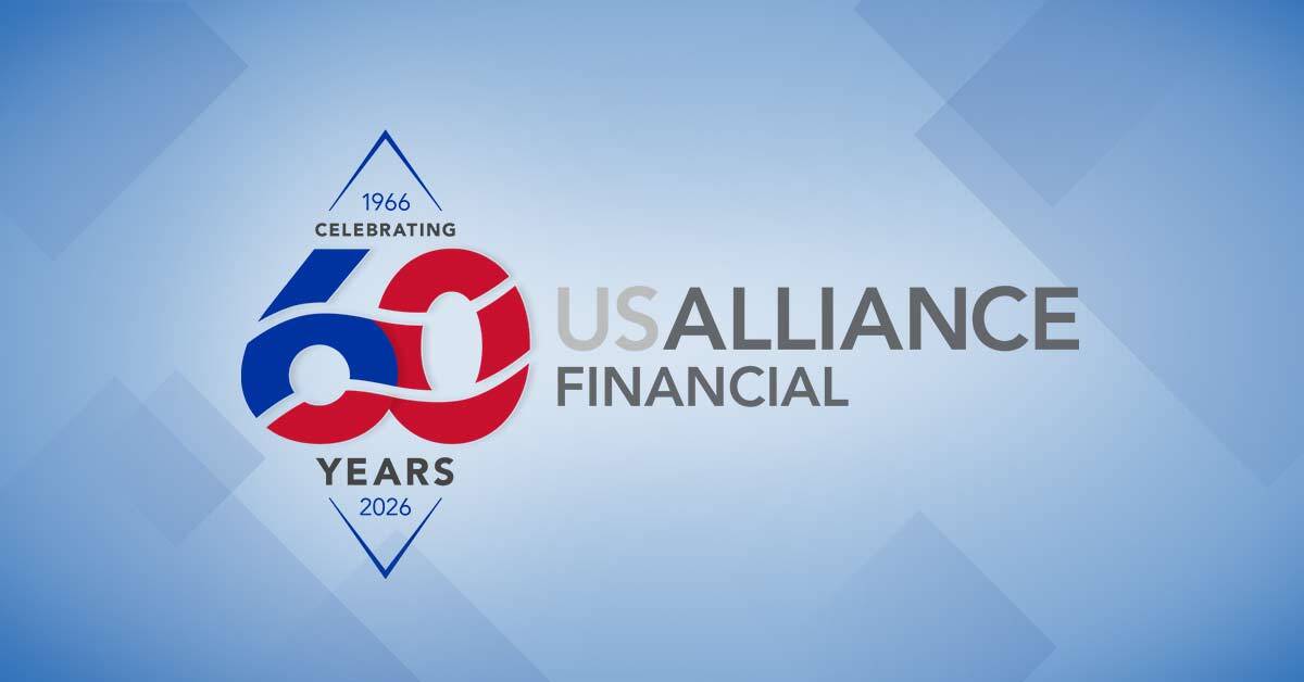 60th anniversary USALLIANCE logo on a diamond background.