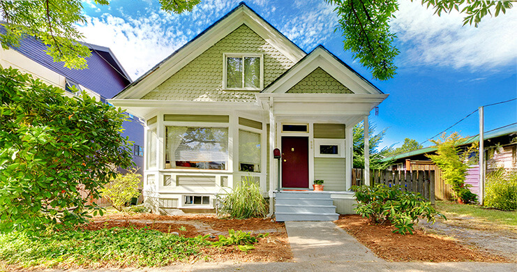 A small charming home.